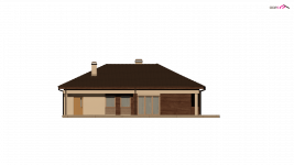 Elewacja projektu Z204 L v3 - 3 - wersja lustrzana