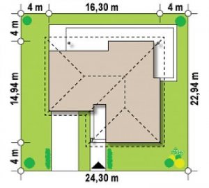 Usytuowanie budynku Z204 L v3