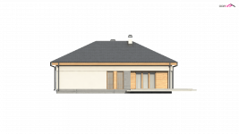 Elewacja projektu Z204 bG - 2 - wersja lustrzana