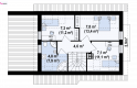 Projekt domu z poddaszem Z216 GL - rzut poddasza