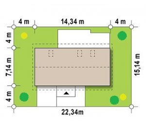 Usytuowanie budynku Z232 modern