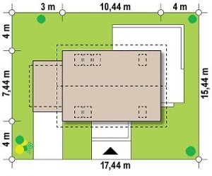 Usytuowanie budynku Z233 GL