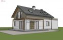 Projekt domu z poddaszem Z233 GL - wizualizacja 1