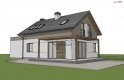 Projekt domu z poddaszem Z233 GL - wizualizacja 1