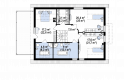 Projekt domu z poddaszem Z236 GL2 - rzut poddasza