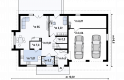 Projekt domu z poddaszem Z236 GL2 - rzut parteru
