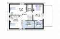 Projekt domu z poddaszem Z236 GL2 - rzut poddasza