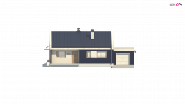 Elewacja projektu Z256 GL - 2 - wersja lustrzana