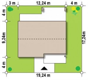 Usytuowanie budynku Z256 pc