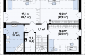 Projekt domu z poddaszem Z261 v1 - rzut poddasza