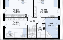 Projekt domu z poddaszem Z261 v1 - rzut poddasza