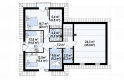 Projekt domu z poddaszem Z286 v1 - rzut poddasza