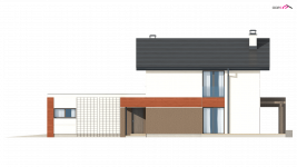 Elewacja projektu Z297 GF - 2 - wersja lustrzana