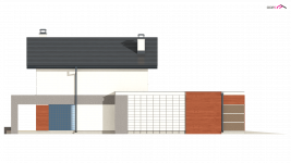 Elewacja projektu Z297 GF - 3 - wersja lustrzana