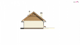 Elewacja projektu Z313 - 1 - wersja lustrzana