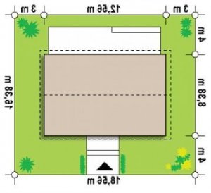 Usytuowanie budynku Z313 w wersji lustrzanej