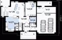 Projekt domu piętrowego Zx12 GL2 - rzut parteru