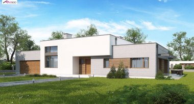 Zx100 120.56 m2 | Projekt domu parterowego | projekty domów 