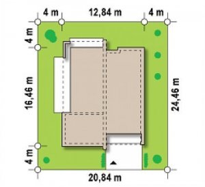 Usytuowanie budynku Zx49 -