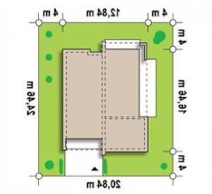 Usytuowanie budynku Zx49 - w wersji lustrzanej