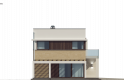 Projekt domu piętrowego Zx63 A - elewacja 2