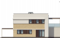 Projekt domu piętrowego Zx63 A - elewacja 1