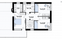 Projekt domu piętrowego Zx63 A - rzut poddasza