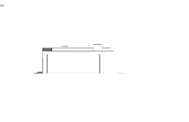 Projekt domu parterowego Zx102 GP - elewacja 4