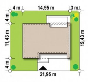 Usytuowanie budynku Zx102 bG