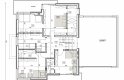 Projekt domu szkieletowego AN 001 - rzut piętra