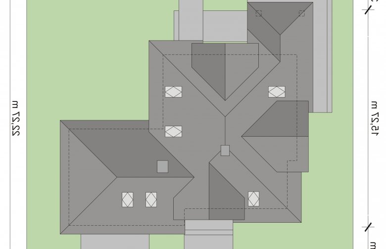 Projekt domu wielorodzinnego Meander 2 - Usytuowanie - wersja lustrzana