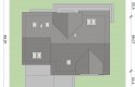 Projekt domu jednorodzinnego Nemezjusz 2 - usytuowanie - wersja lustrzana