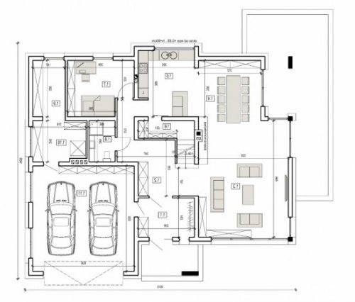 RZUT PARTERU AN 003 - wersja lustrzana