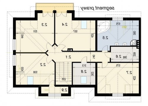 RZUT PODDASZA Bliźniak 1 - wersja lustrzana