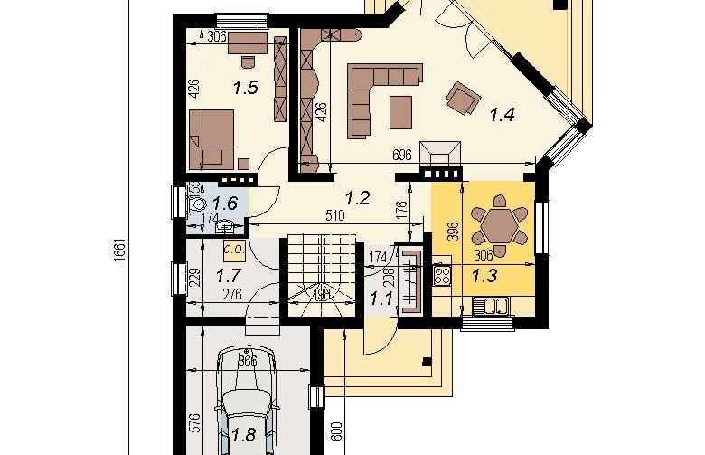 Projekt domu wielorodzinnego DJ 003 - 