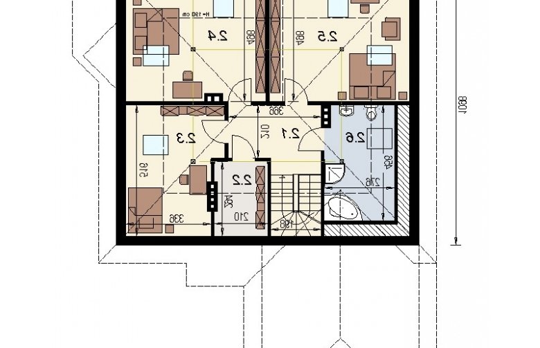 Projekt domu wielorodzinnego DJ 004 - 