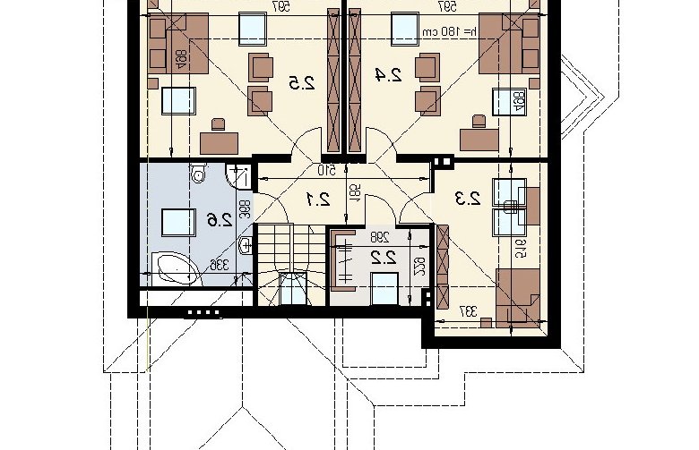 Projekt domu wielorodzinnego DJ 005b - 