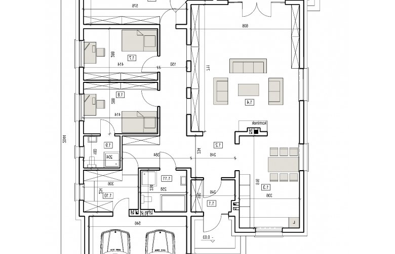 Projekt domu dwurodzinnego DJ 006 ver.2 - 