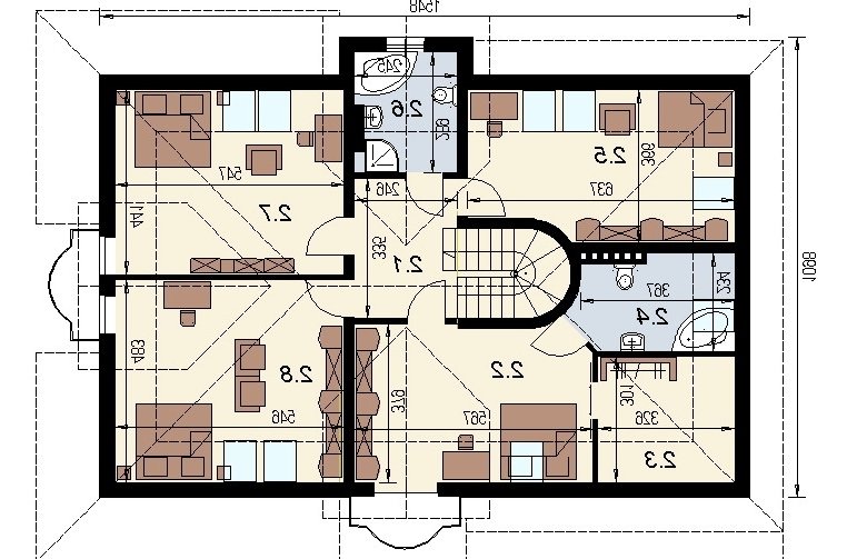 Projekt domu wielorodzinnego DJ 009 - 