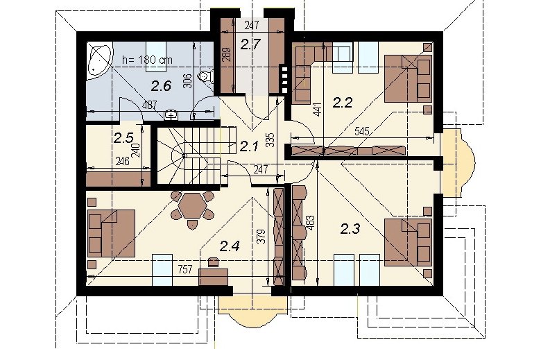 Projekt domu wielorodzinnego DJ 014 - 