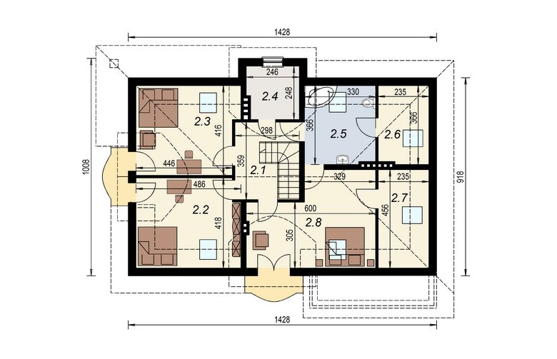 Projekt domu wielorodzinnego DJ 016 - 