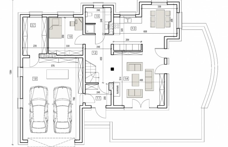 Projekt domu wielorodzinnego DJ 016a - 