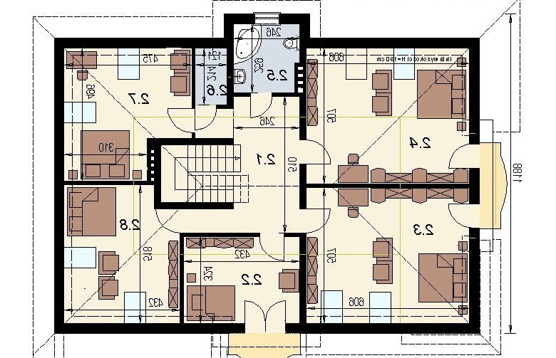 Projekt domu wielorodzinnego DJ 017 - 