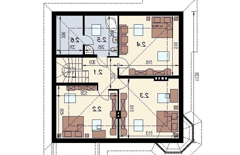 Projekt domu wielorodzinnego DJ 027 - 