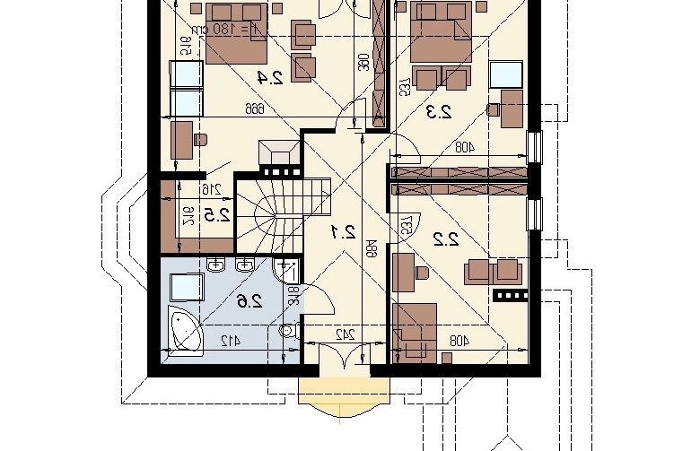 Projekt domu wielorodzinnego DJ 033 - 