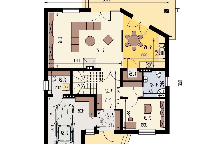 Projekt domu wielorodzinnego DJ 035 - 