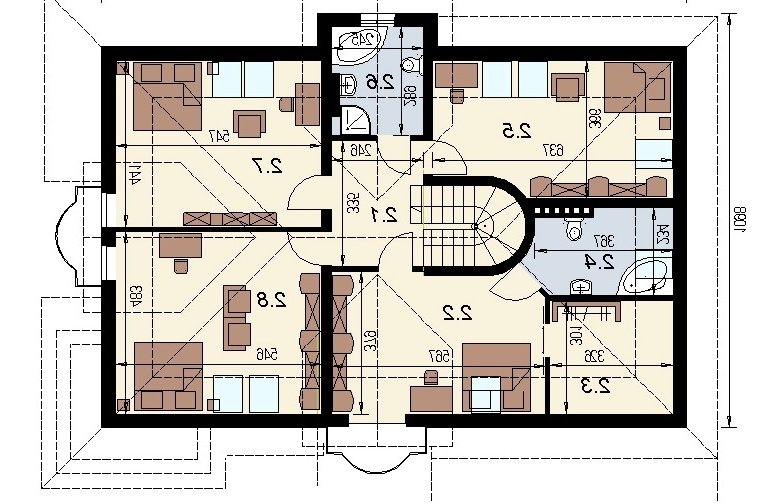 Projekt domu wielorodzinnego DJ 052 - 