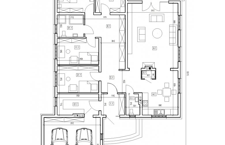 Projekt domu dwurodzinnego DJ 058b - 