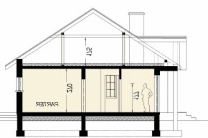 Przekrój projektu DJ 119 w wersji lustrzanej