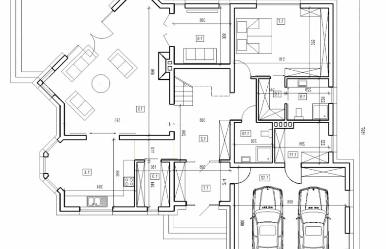 Projekt domu wielorodzinnego DJ 179 ver.2 - rzut parteru